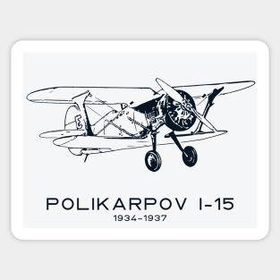 Polikarpov I-15 1934–1937 Biplane Fighter Sticker